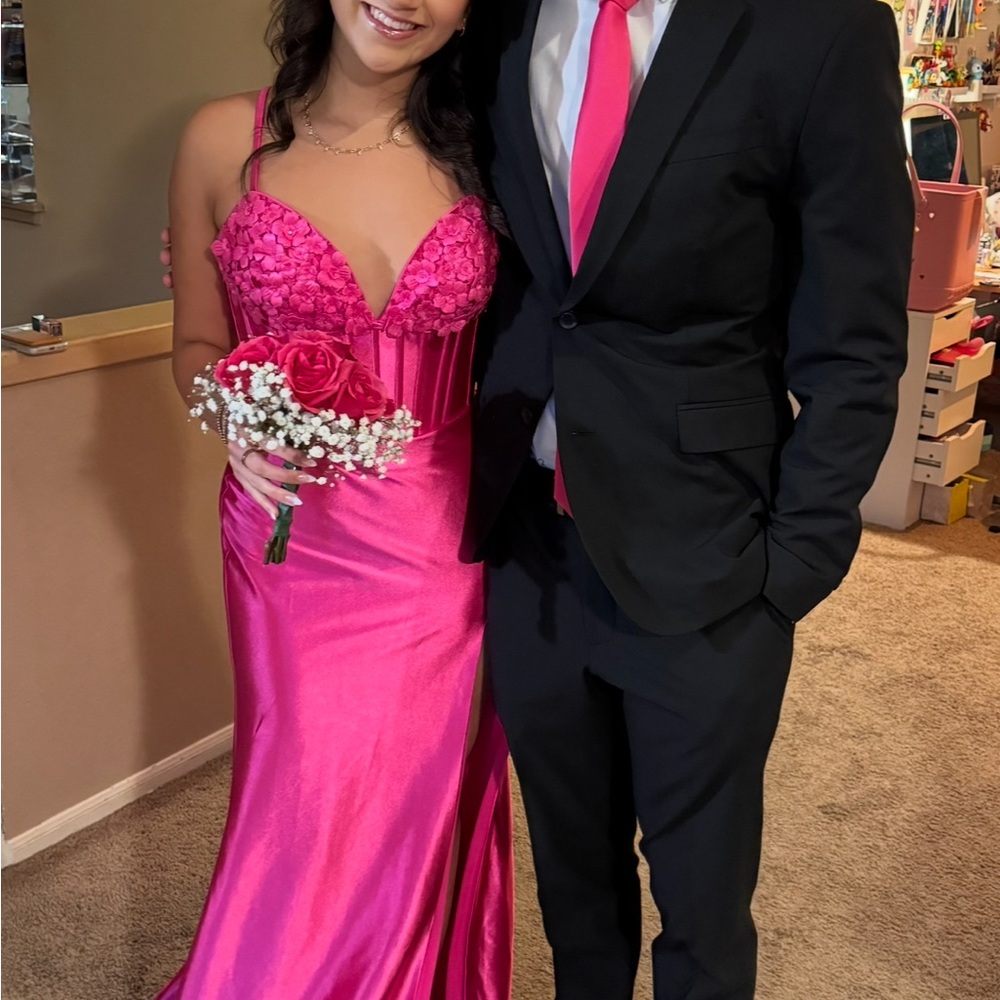 Rachel Allan Elegant PINK Gown